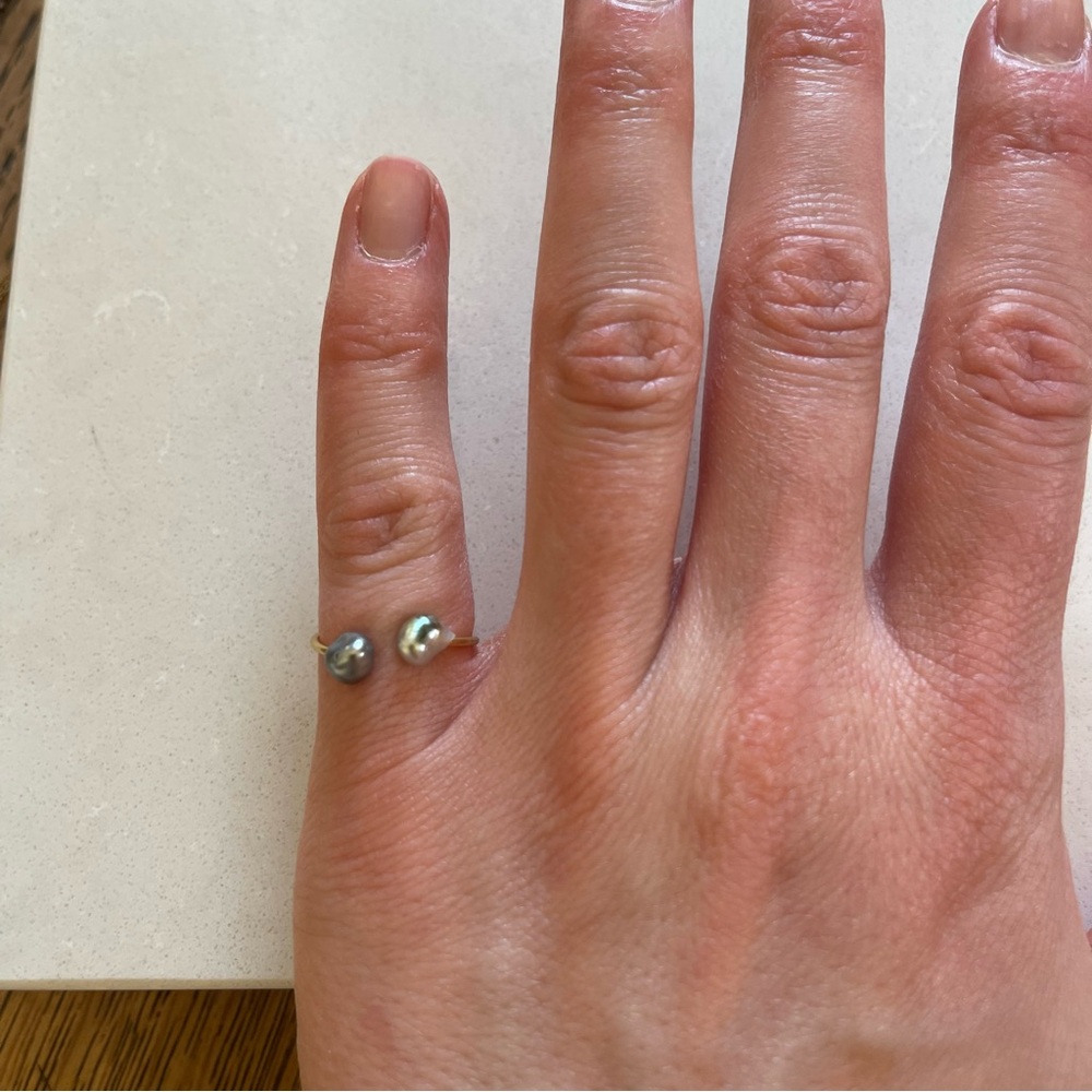 Tahitian Pearl Pinky Ring - Picture 3 of 4